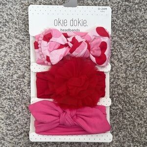 Okie Dokie Red and Pink Headbands Set